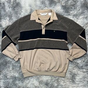 Classics by Palmland Beige and Gray Polo XXL